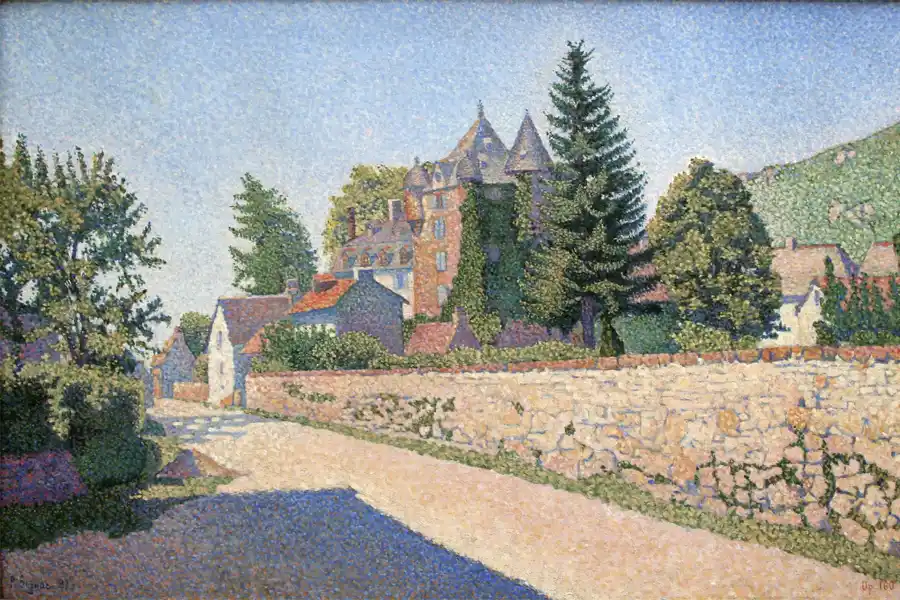 Chateau de Comblat di Paul Signac, opera d'arte in stile mosaico.