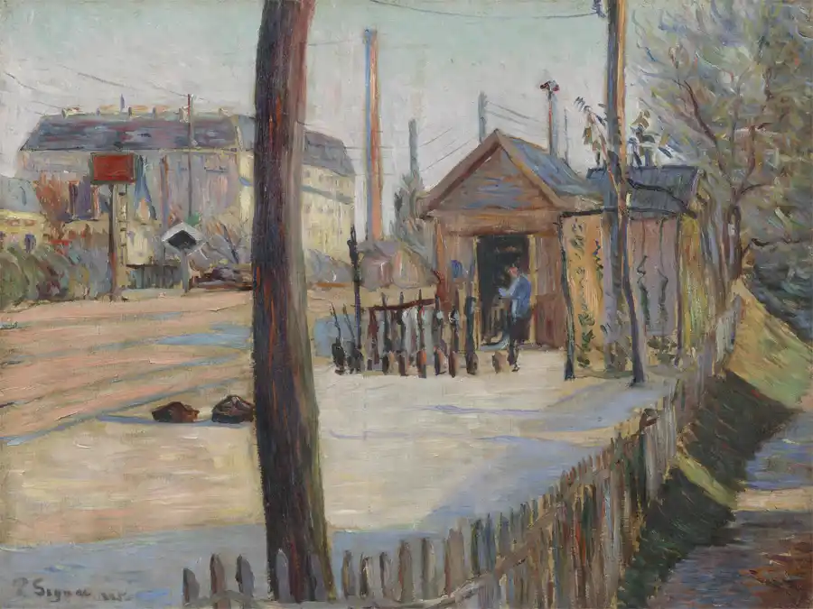 Incrocio ferroviario vicino a Bois Colombes di Paul Signac.