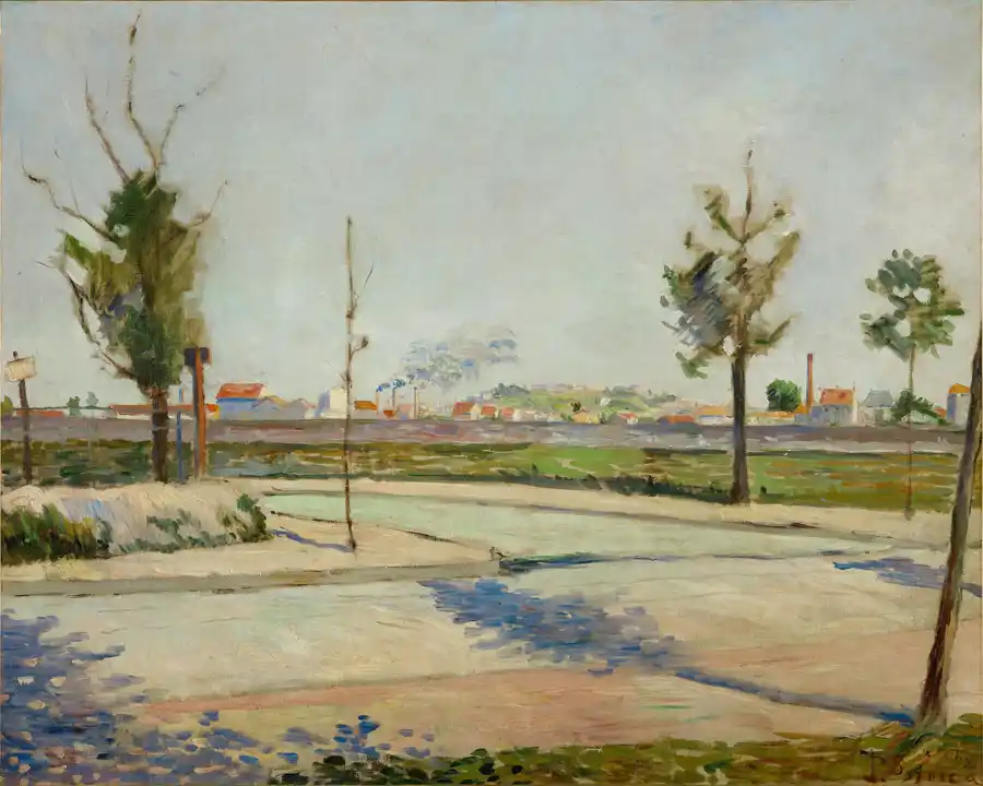 Riproduzione de La Strada per Gennevilliers di Paul Signac.