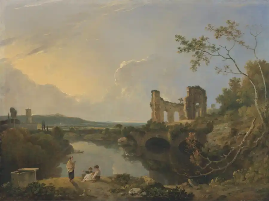 Riproduzione artistica del Paesaggio Italiano (Mattina).