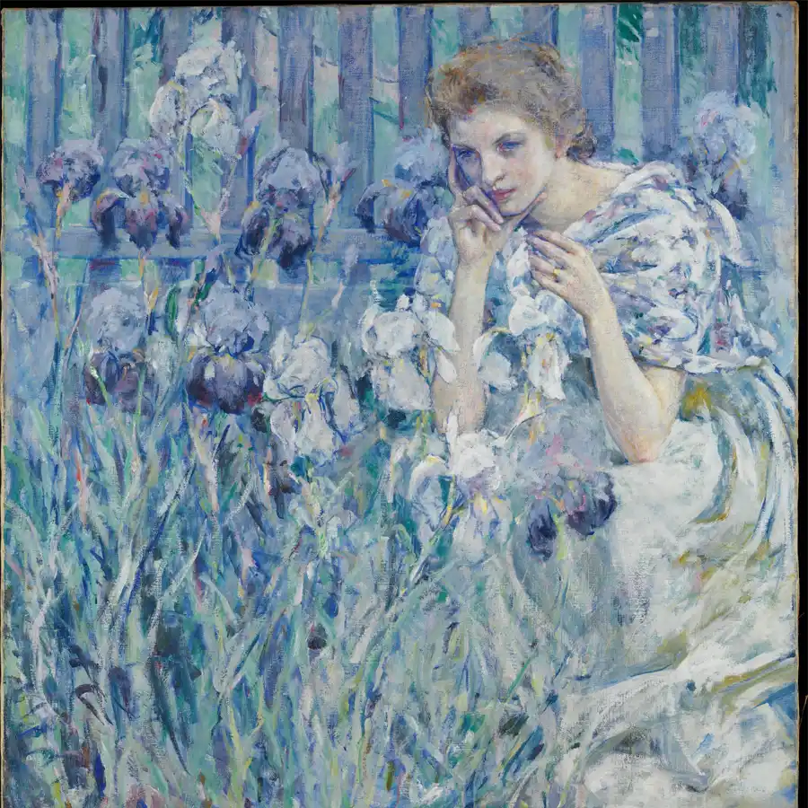 Riproduzione dell'opera Fleur-De-Lis di Robert Lewis Reid.