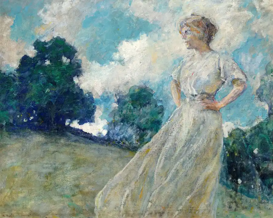 Riproduzione di 'Brezza Estiva' di Robert Lewis Reid.