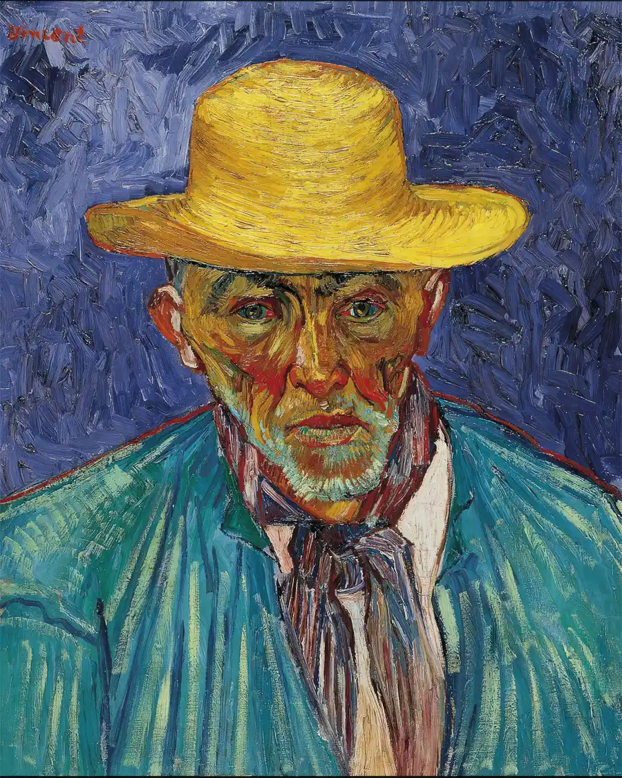 Ritratto di un pastore provenzale di Vincent van Gogh.