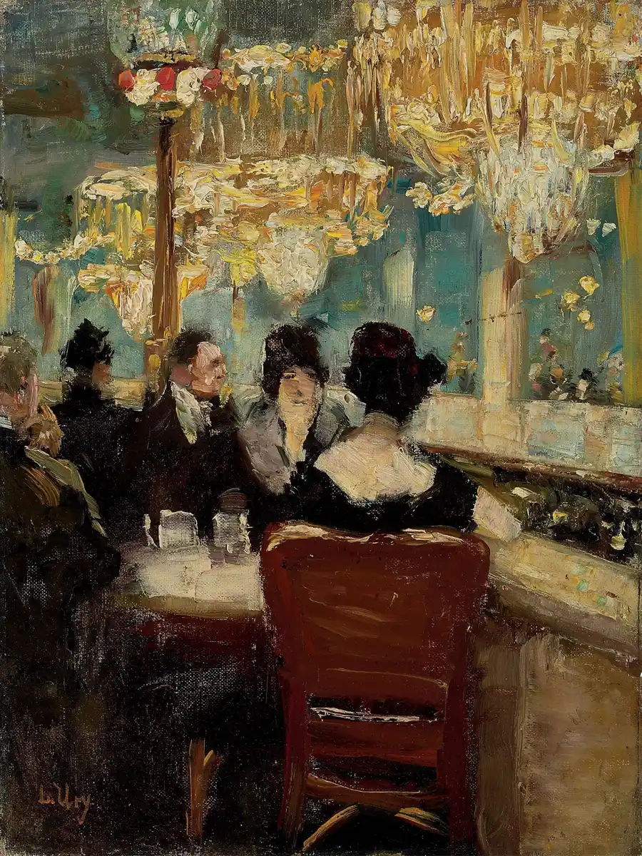 Rappresentazione artistica della Galleria nel Café Vaterland a Potsdamer Platz, Berlino