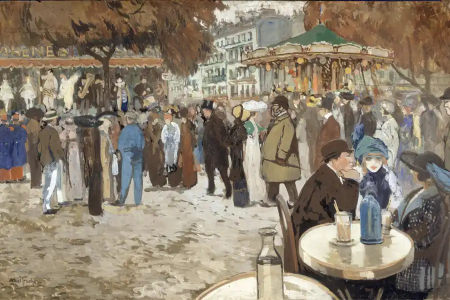 Fiera, Boulevard de Clichy di Louis Abel-Truchet, un dipinto post-impressionista.