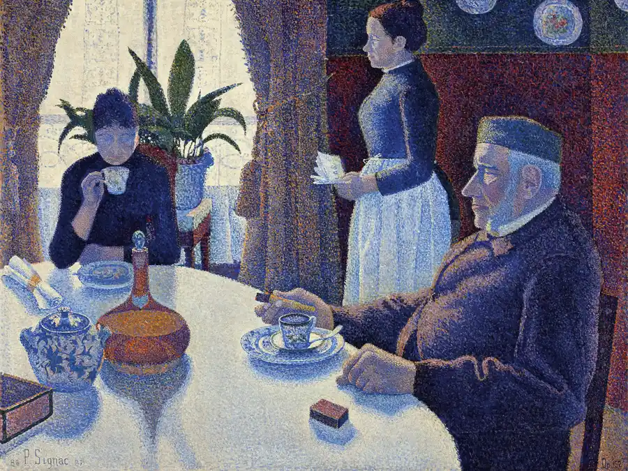 La Sala da Pranzo di Paul Signac, un esempio di Puntinismo.