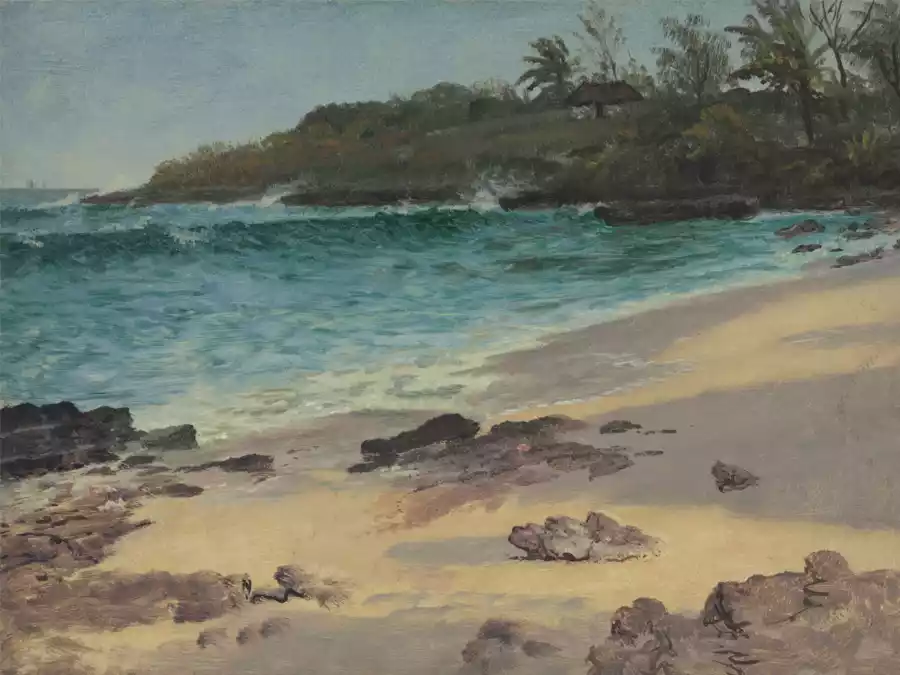 Bahama Cove, een schilderij van Albert Bierstadt