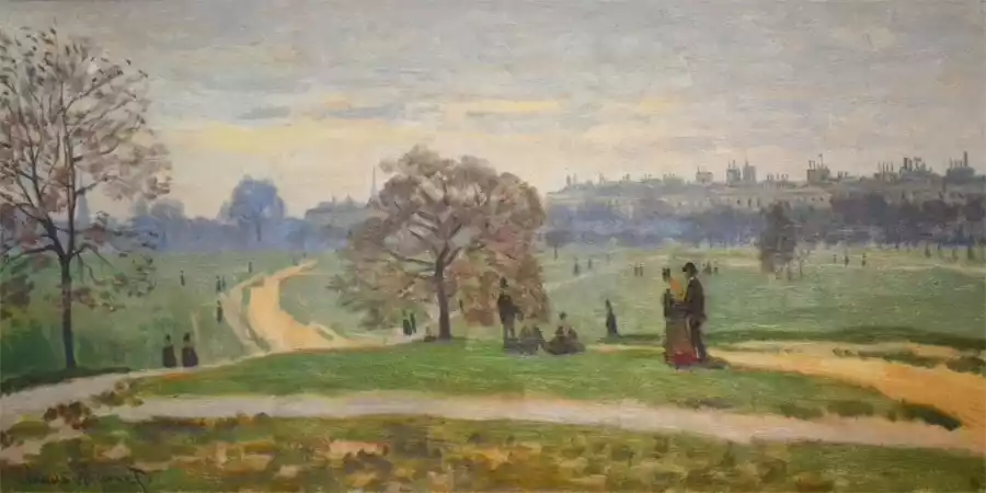 Hyde Park, een impressionistisch kunstwerk van Claude Monet.