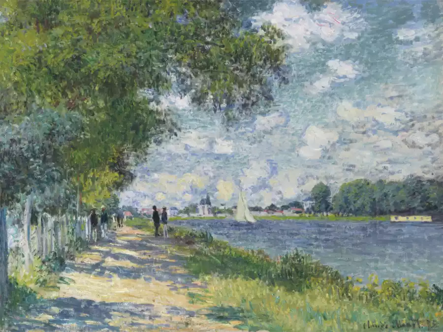 Impressionistisch schilderij van de Seine bij Argenteuil door Claude Monet.