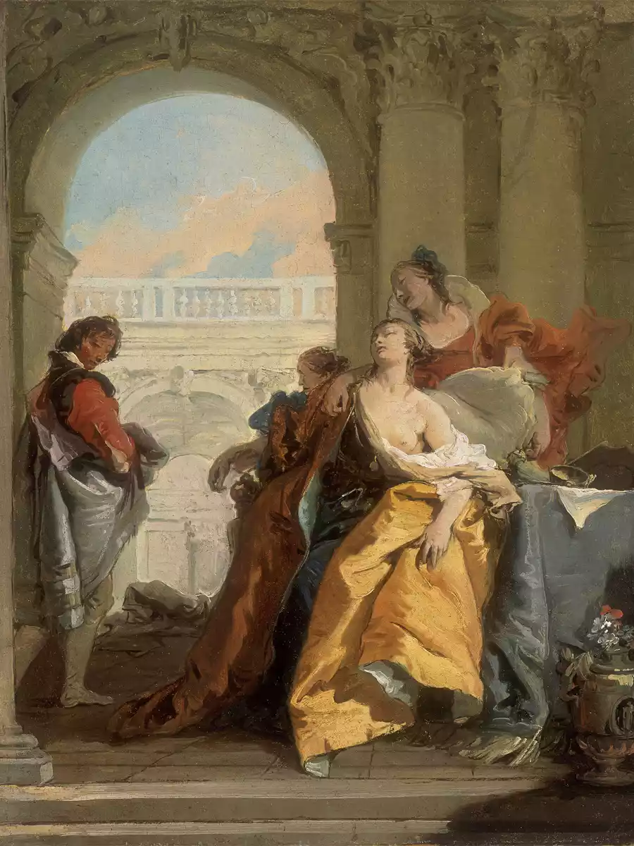 De Dood van Sophonisba door Giovanni Battista Tiepolo