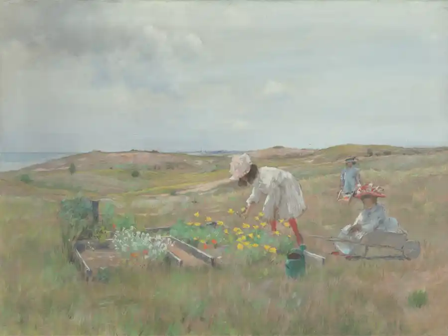 De Kleine Tuin, een impressionistisch schilderij van William Merritt Chase.