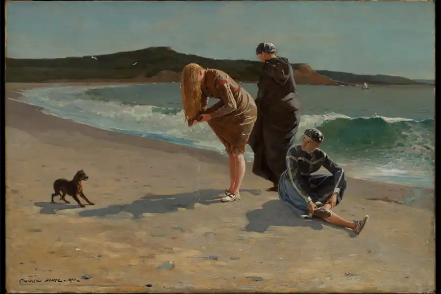 Eagle Head, Manchester, Massachusetts (Hoogwater) door Winslow Homer