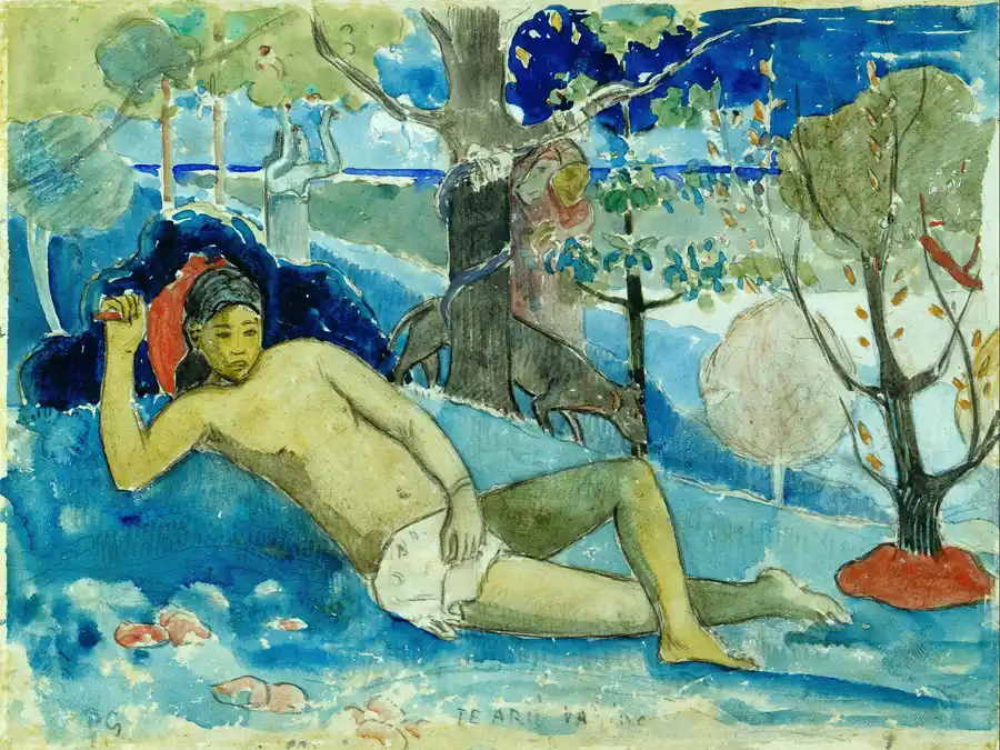 Afbeelding van De Koningin van Schoonheid, een kunstwerk van Paul Gauguin.