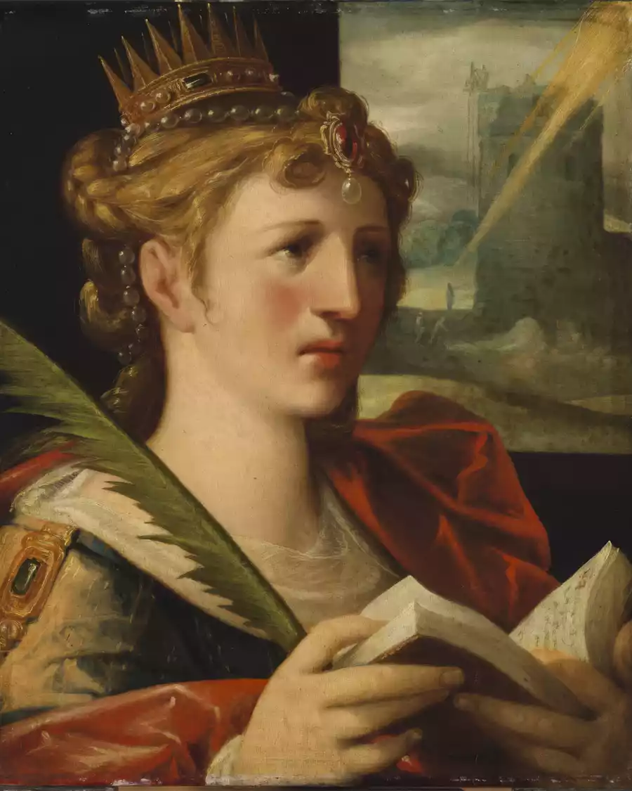 Saint Barbara by Bartholomeus Spranger, a Mannerist masterpiece.