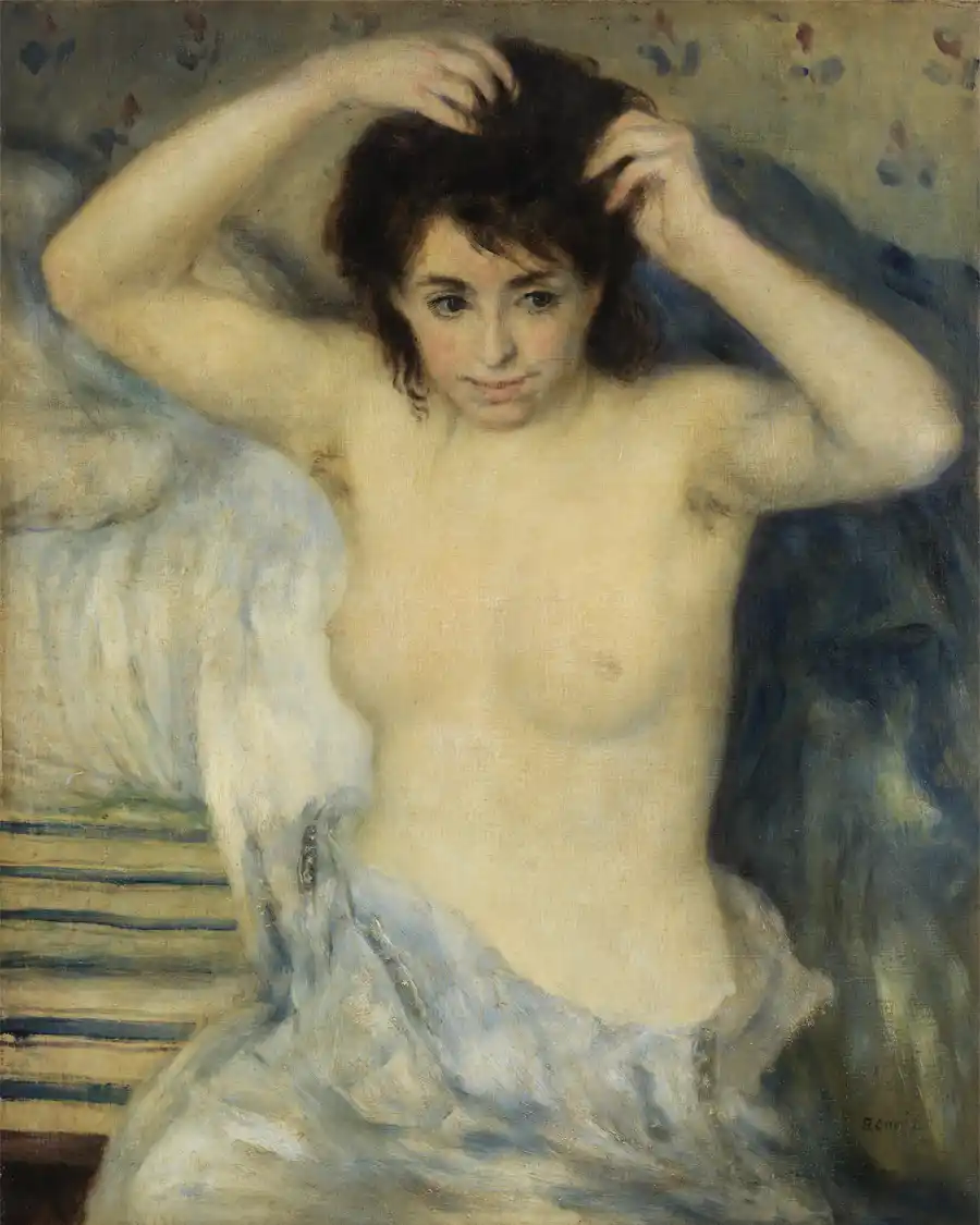 Reproduction of Renoir's Torso Before the Bath painting.