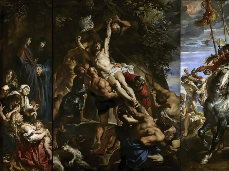 The Elevation of the Cross by Peter Paul Rubens, a Baroque masterpiece.